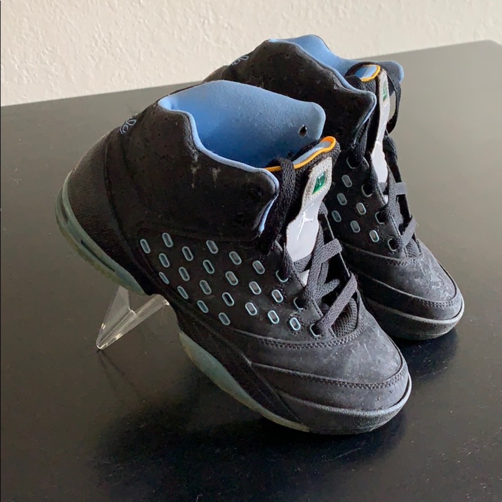 Black/Lt Blue Carmelo Anthony High Top Sneakers - Picture 2 of 7